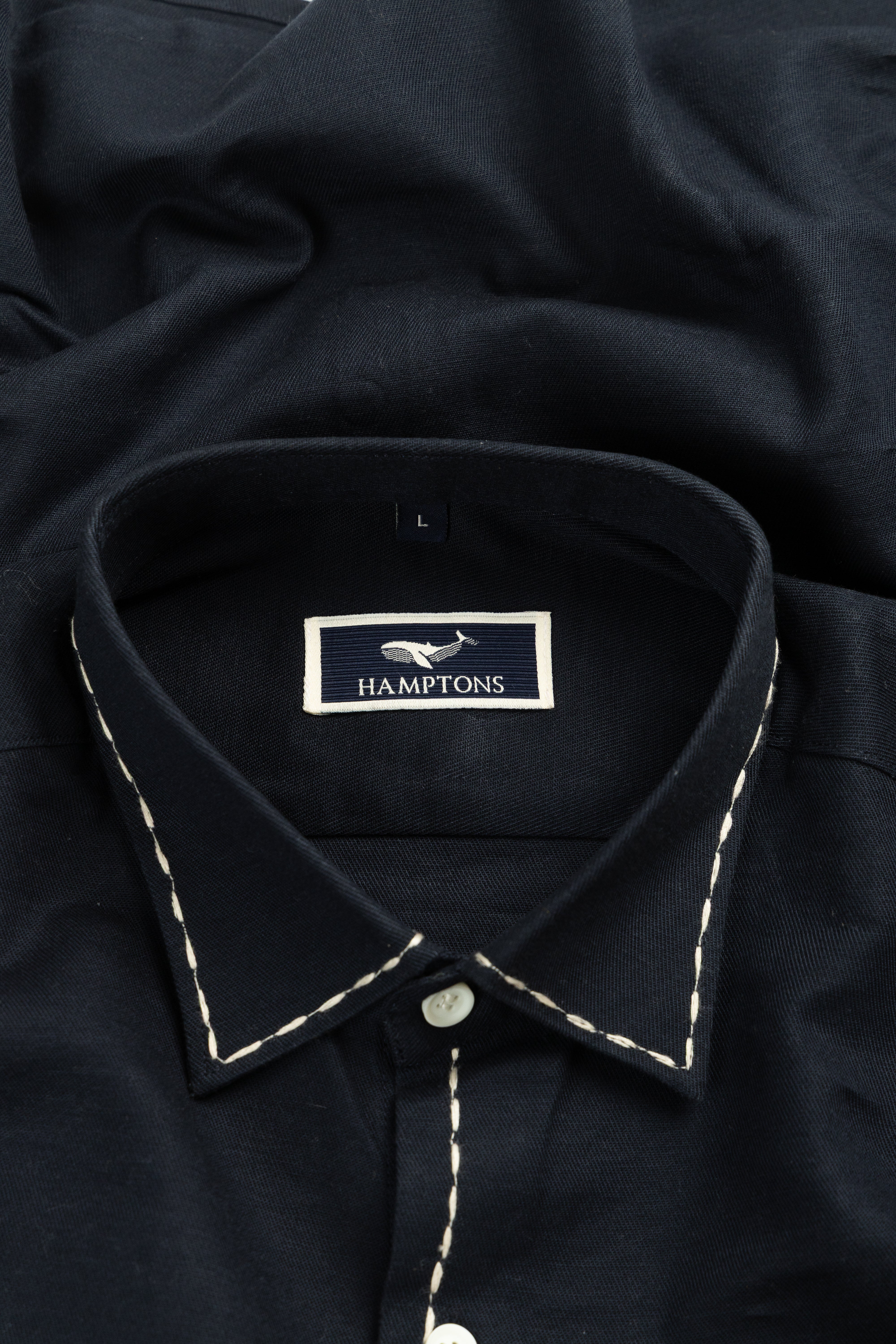 Midnight Blue – Chawal Takka with Bouble Pocket Shirt