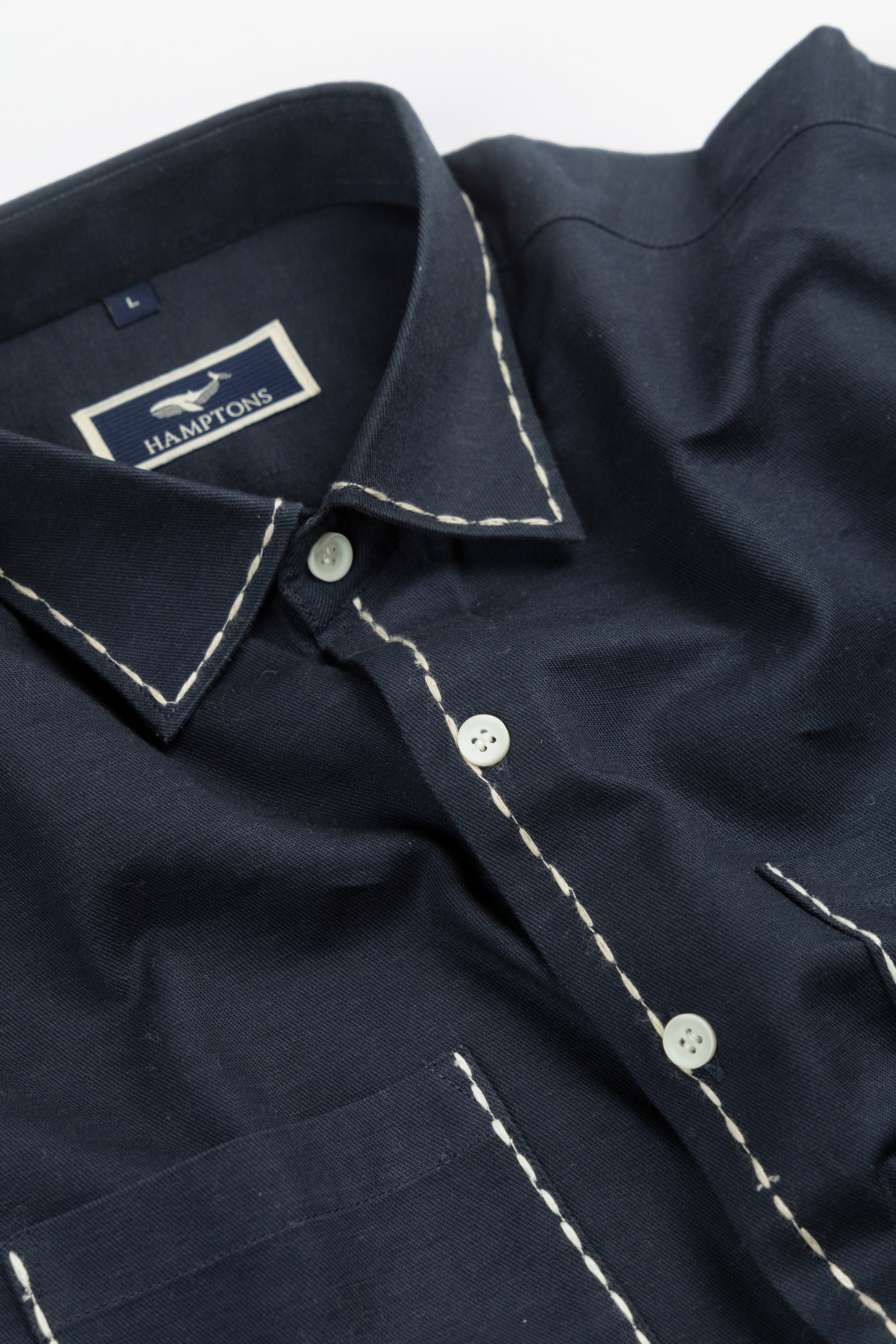 Midnight Blue – Chawal Takka with Bouble Pocket Shirt