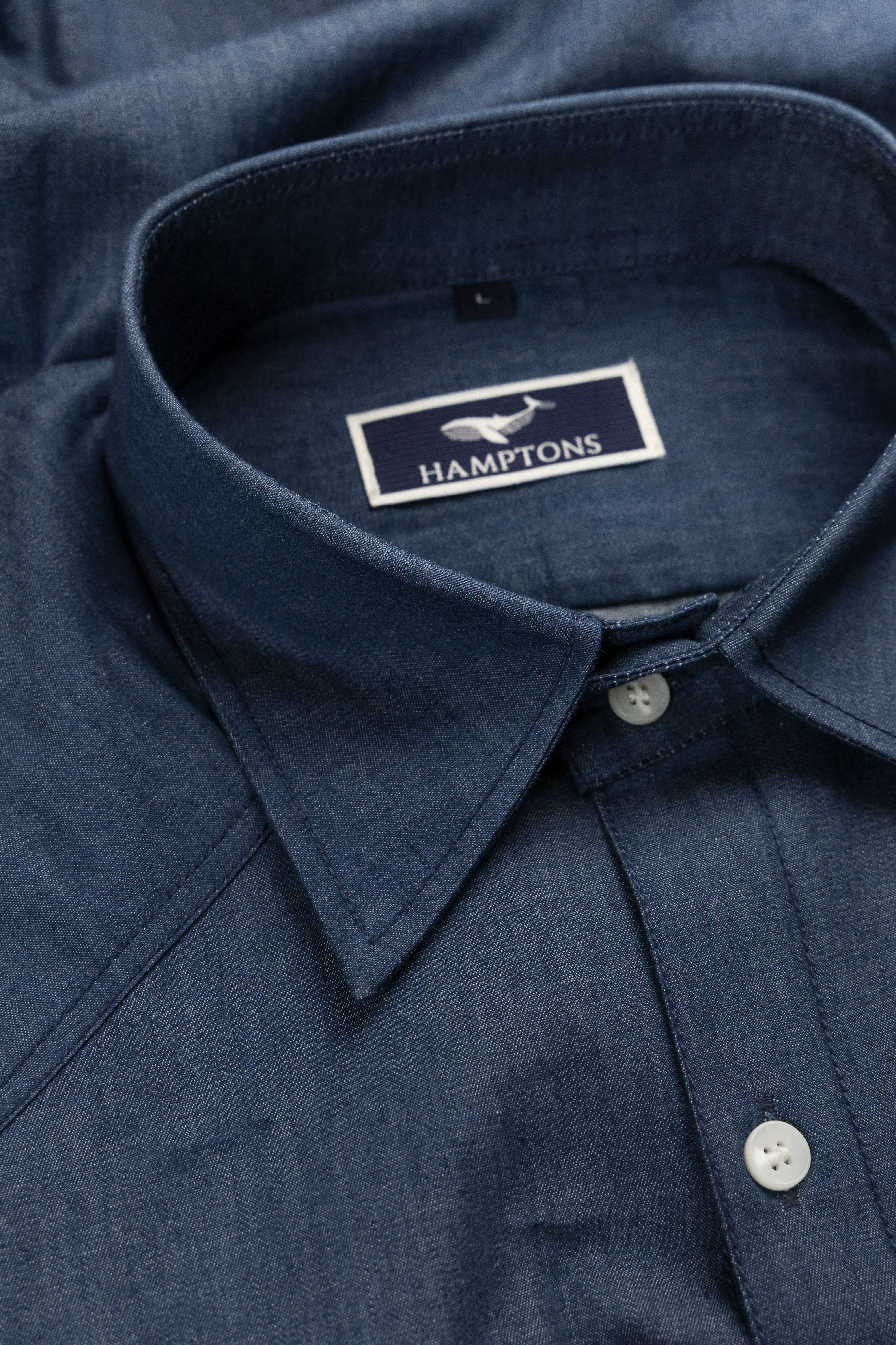 Chambray Denim– Western Flap Pockets Utility Shirt