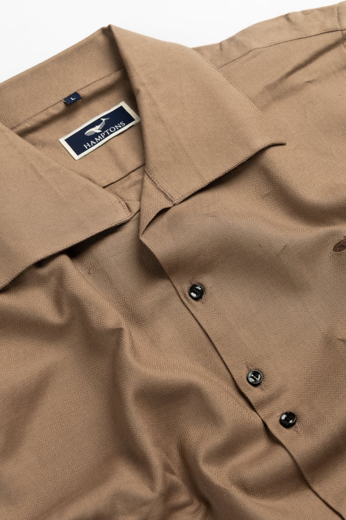The Cigar Brown Cotton- Button Down Spread Collar Shirt