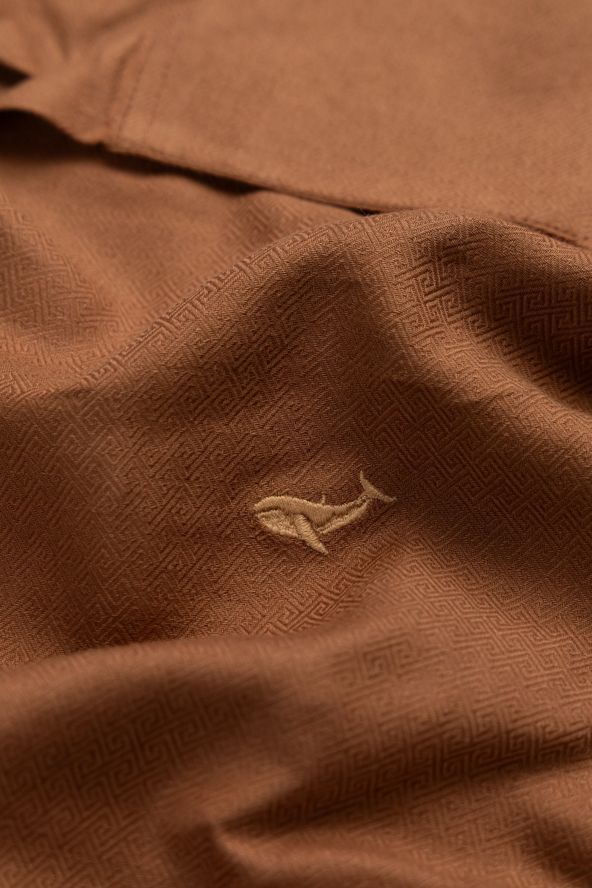 The Dark Brown Cotton- Button Down Spread Collar Shirt