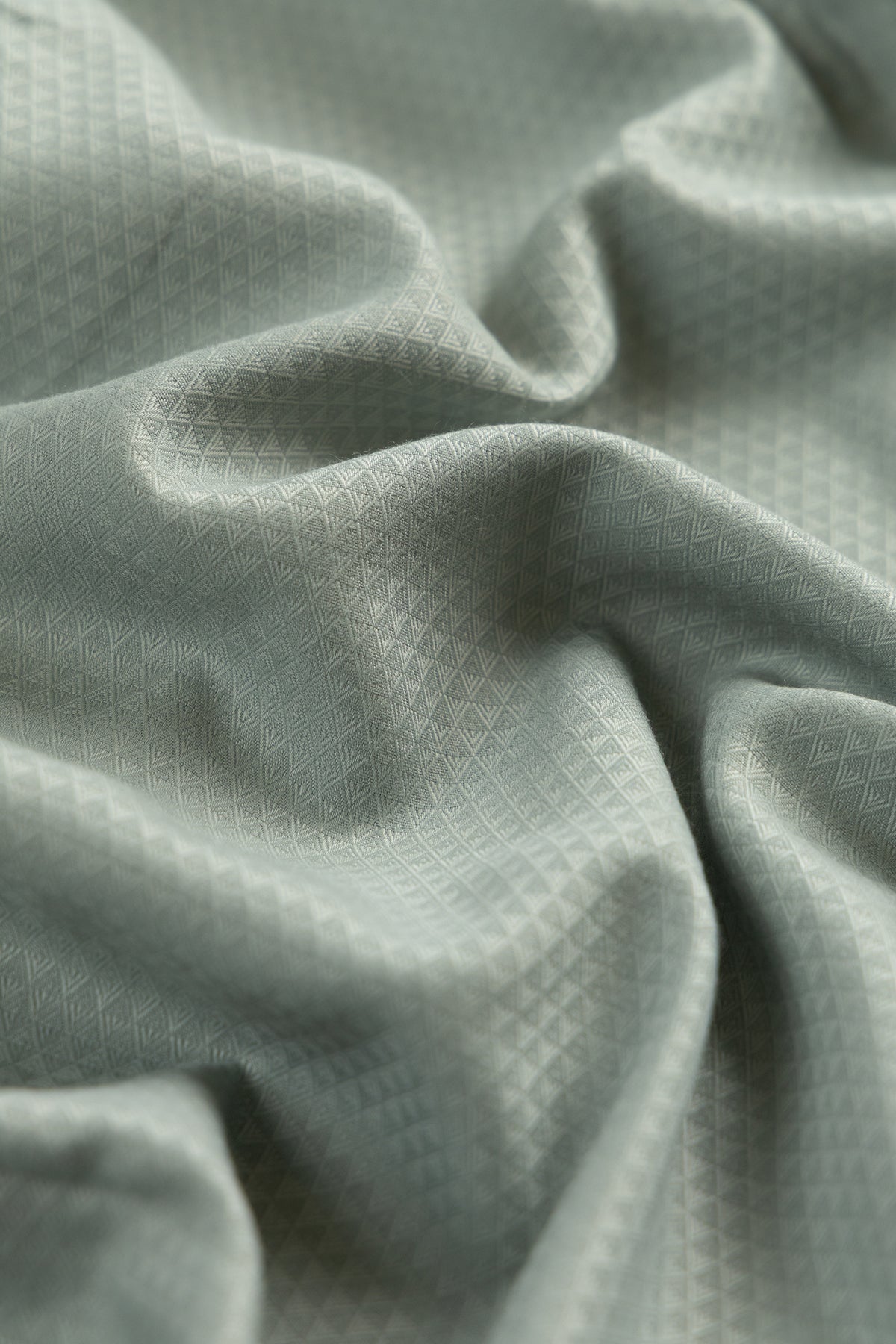 Micro Jacquard Light Grey 100% Cotton Cooper Collar Shirt
