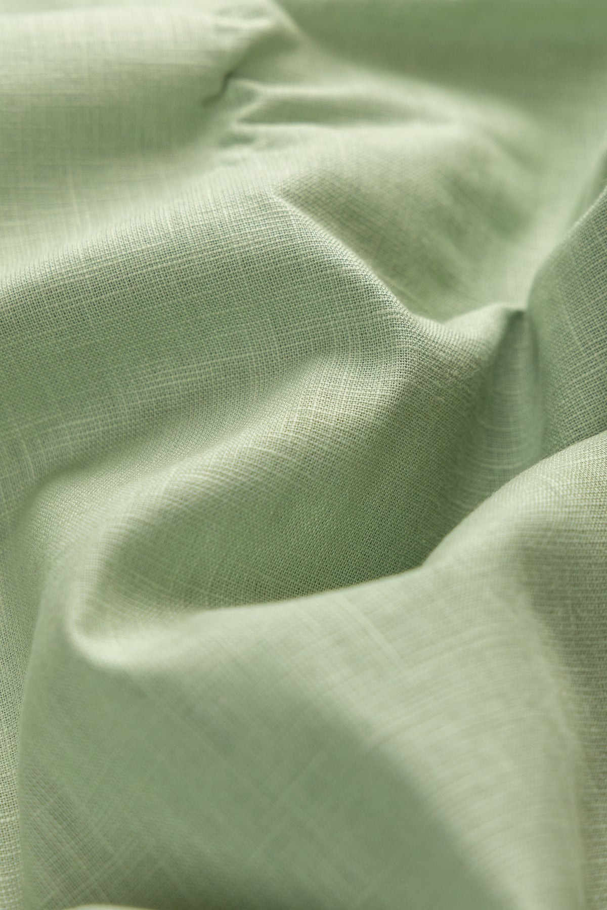 Saddle Stitch Sage Green- Chawal Takka Stitch Spread Collar Shirt