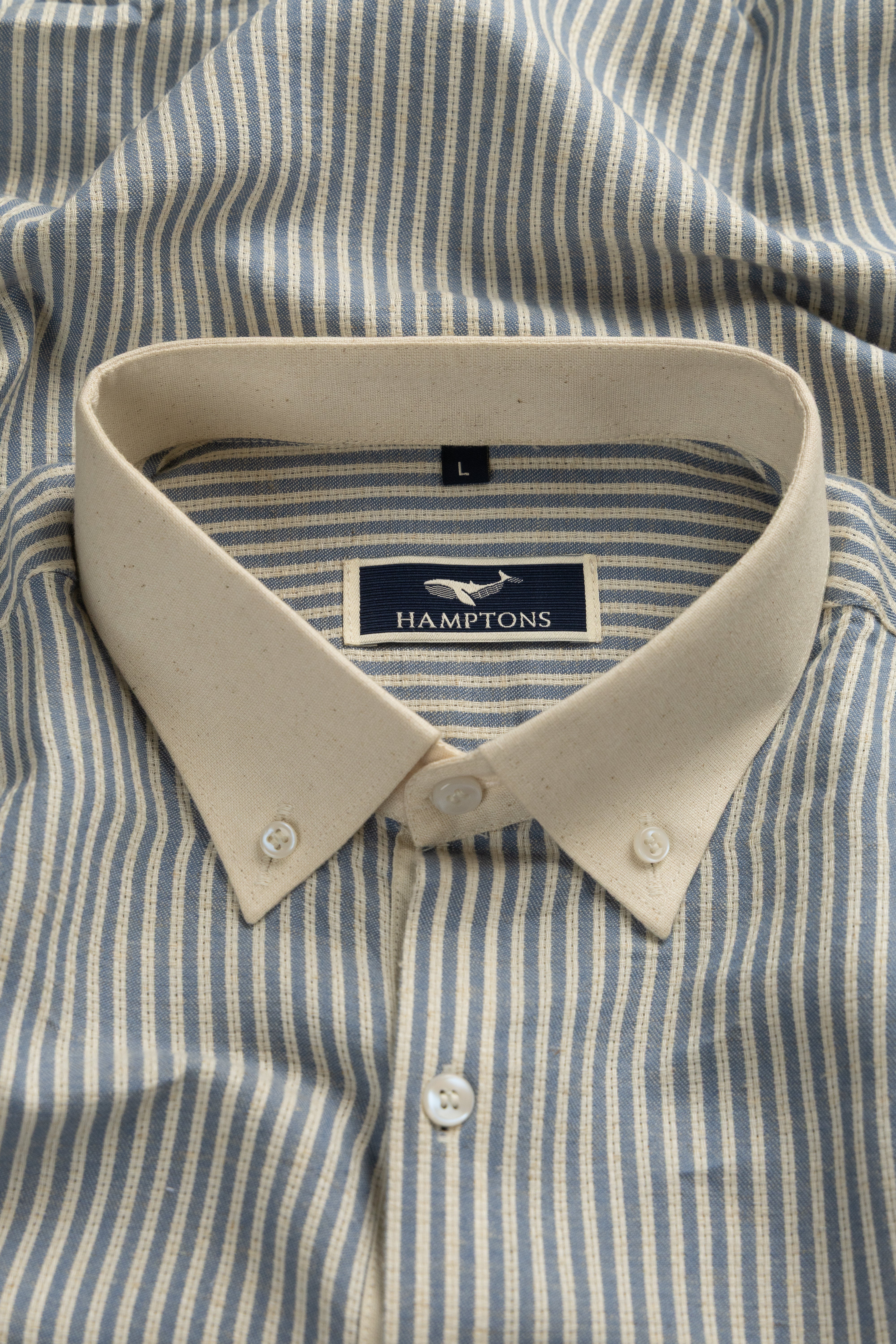 Regatta Stripe Oxford- Contrast Collar Shirt