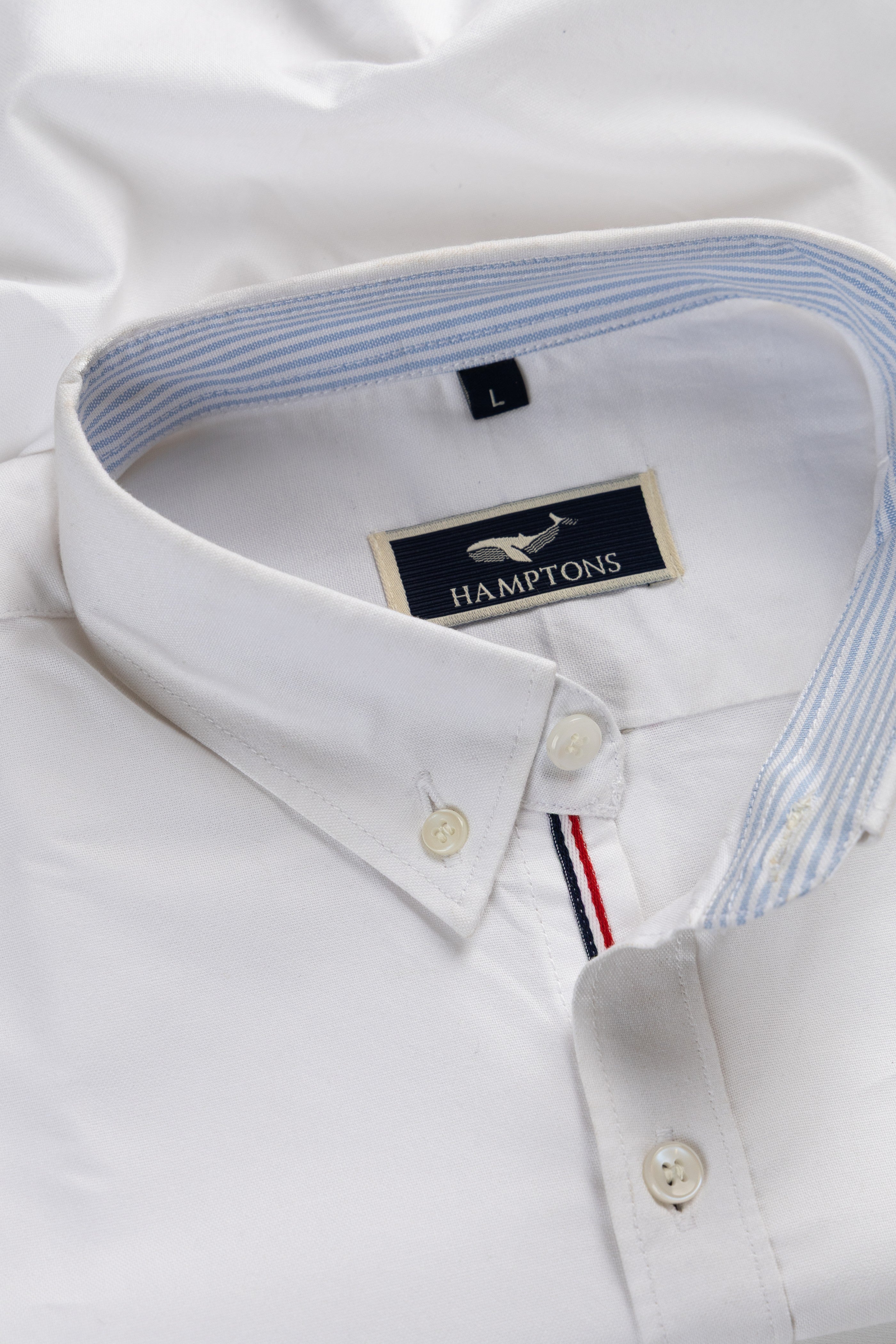 Fine Count Oxford- Broad Collar and Elbow Patches Shirt
