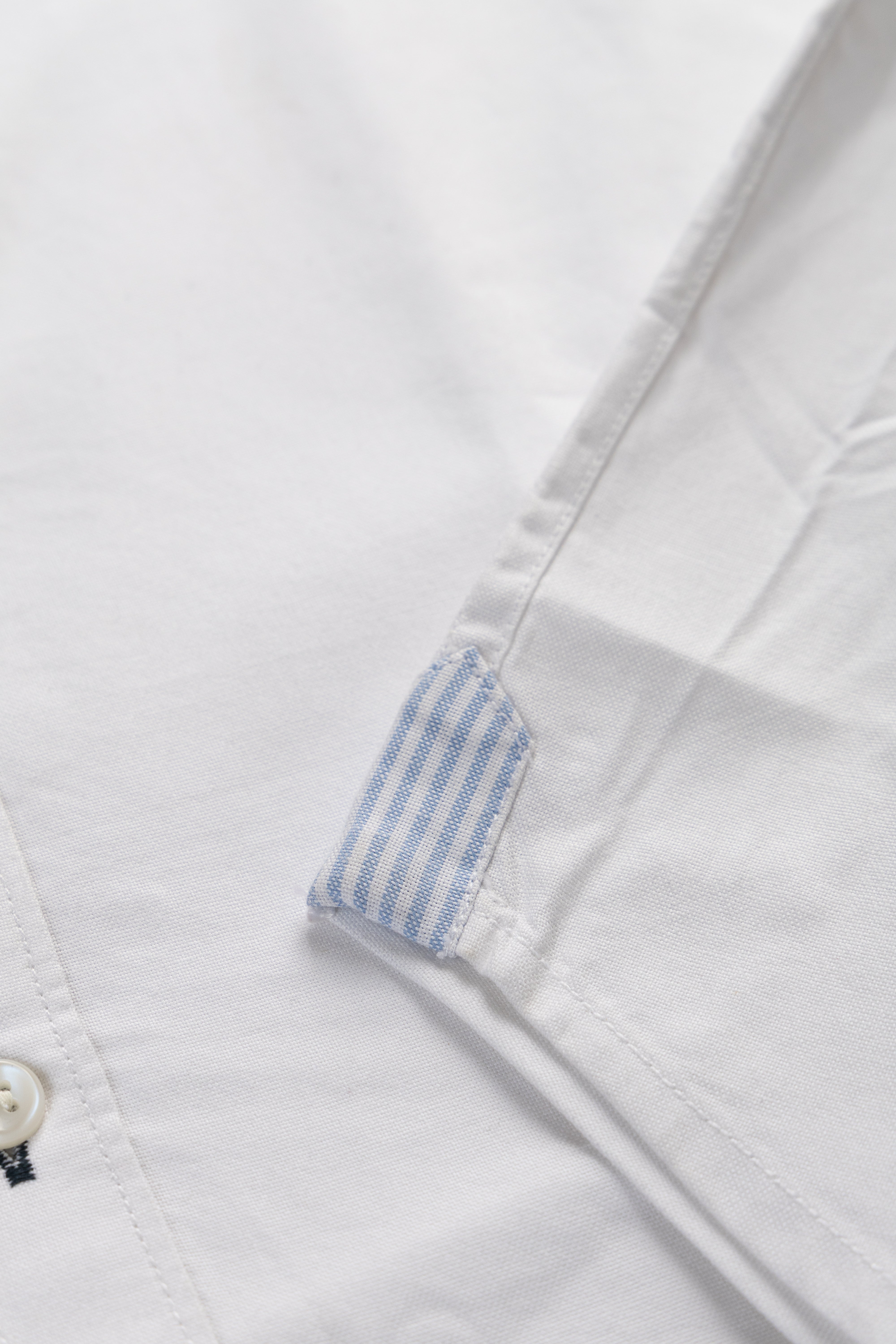 Fine Count Oxford- Broad Collar and Elbow Patches Shirt