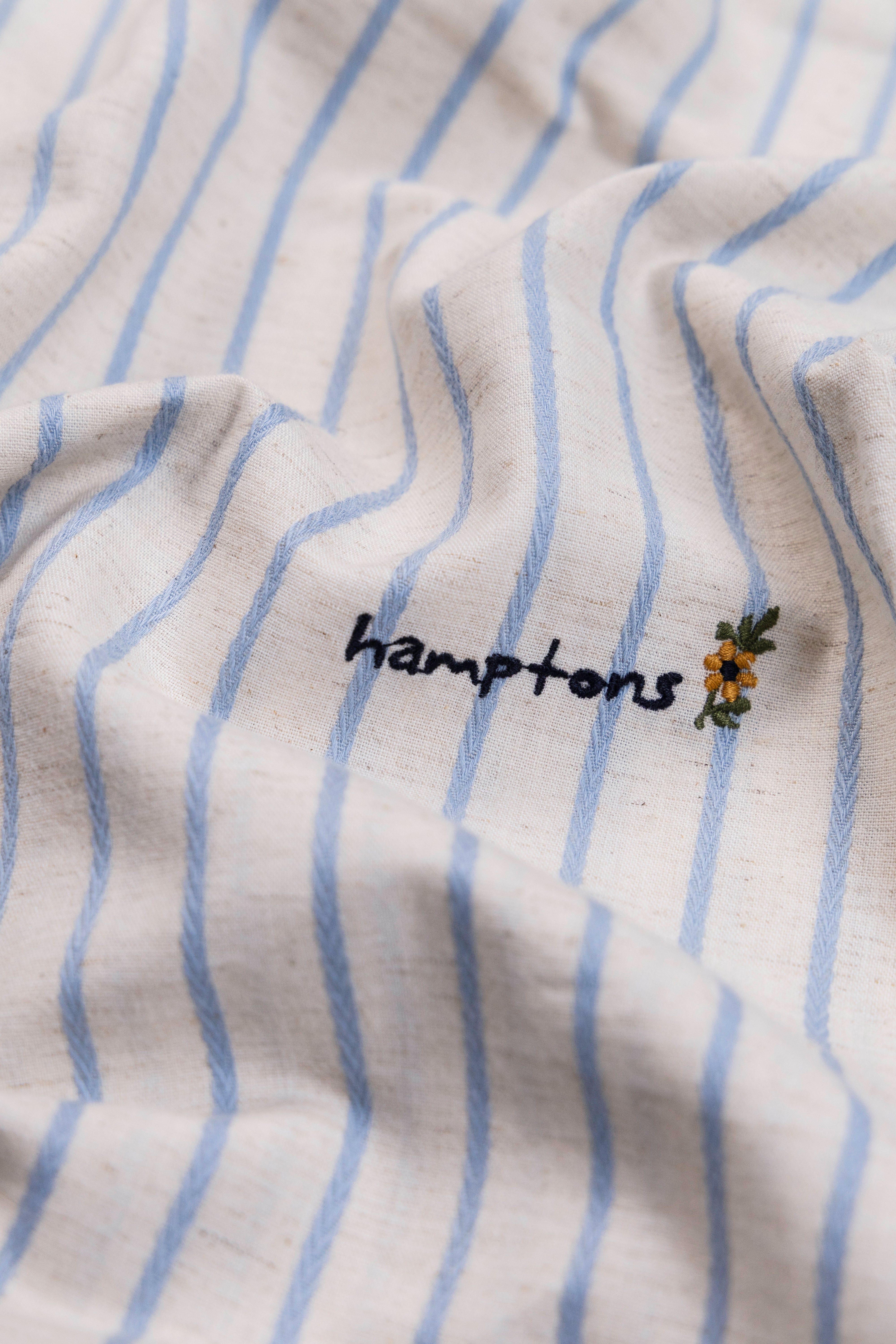 Herringbone Stripes- Contrast Collar Shirt