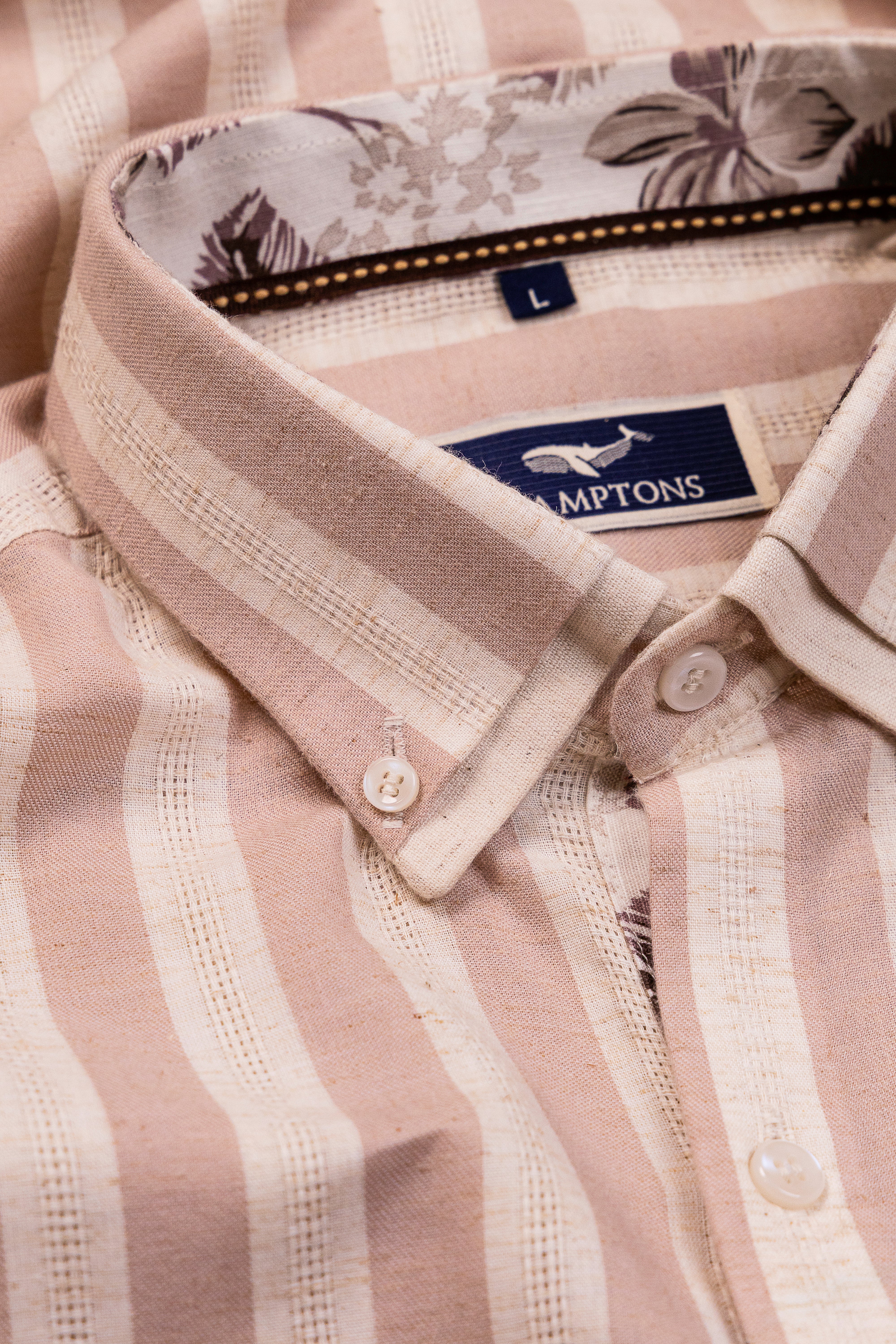 Cabana Stripe- Printed Button Placket Shirt