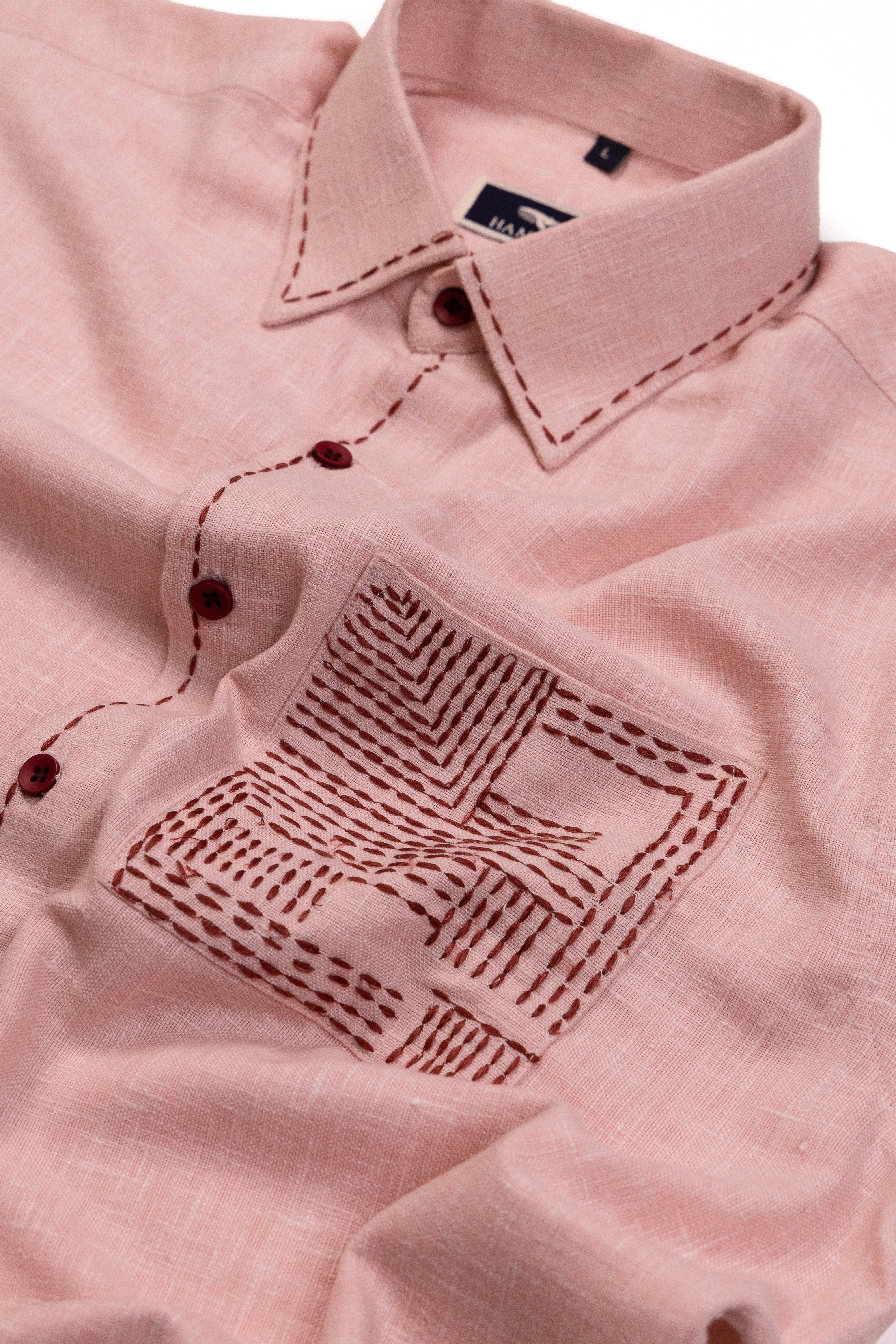 Artisan Stitch- Spread Collar Embroidered Shirt