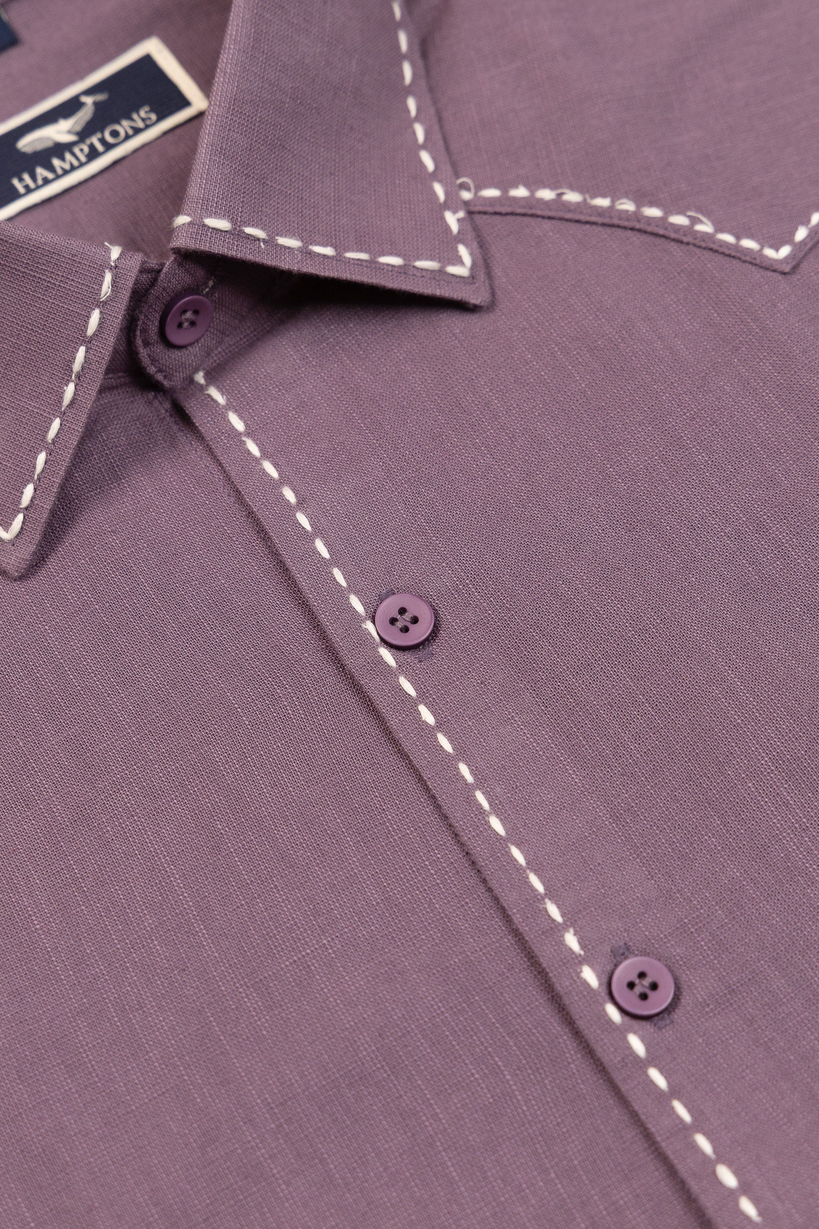 Heritage Stitch Cotton– Spread Collar And Bouble Pocket Shirt