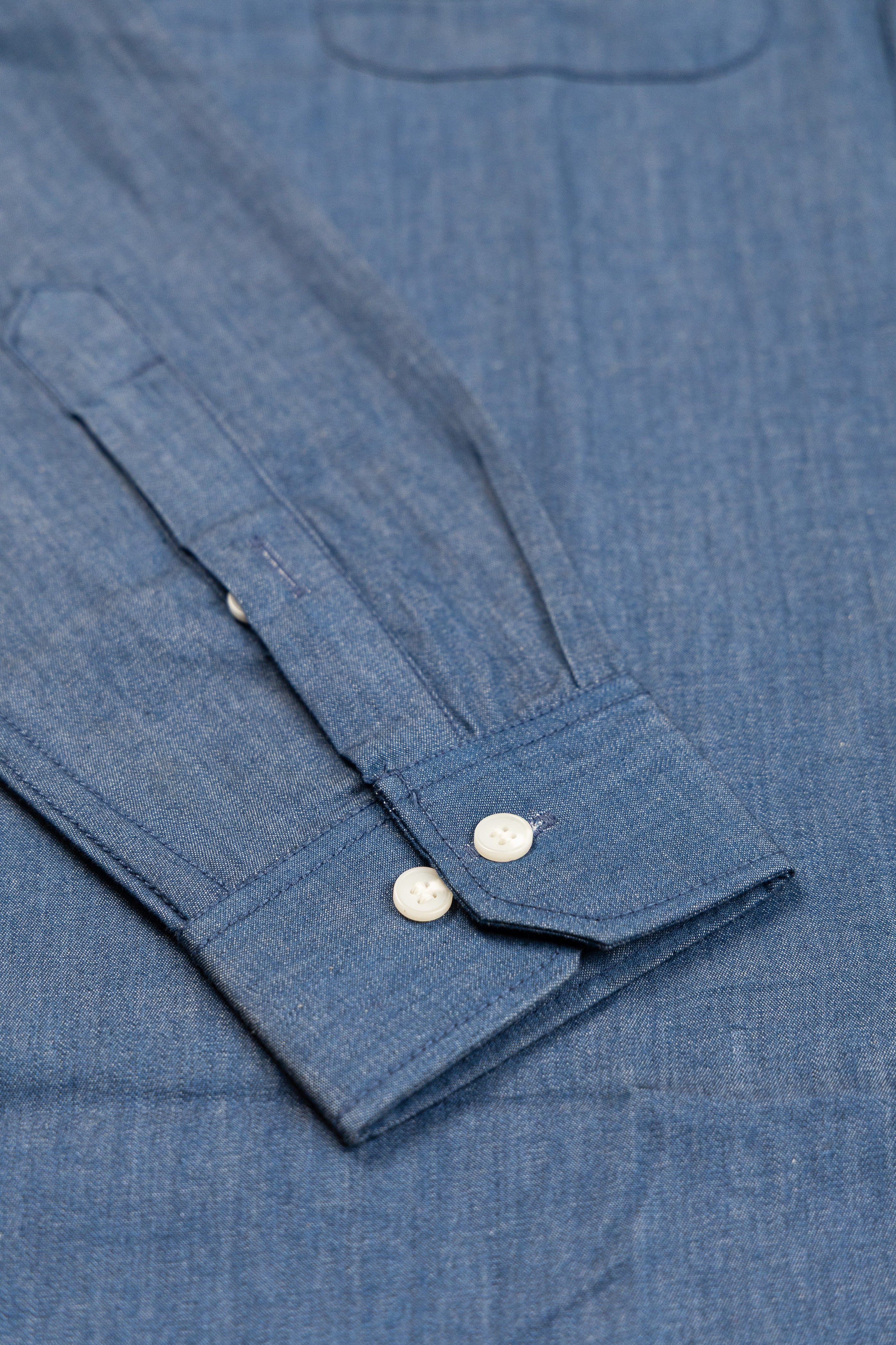 Ranch Chambray– Western Flap Pockets Utility Shirt