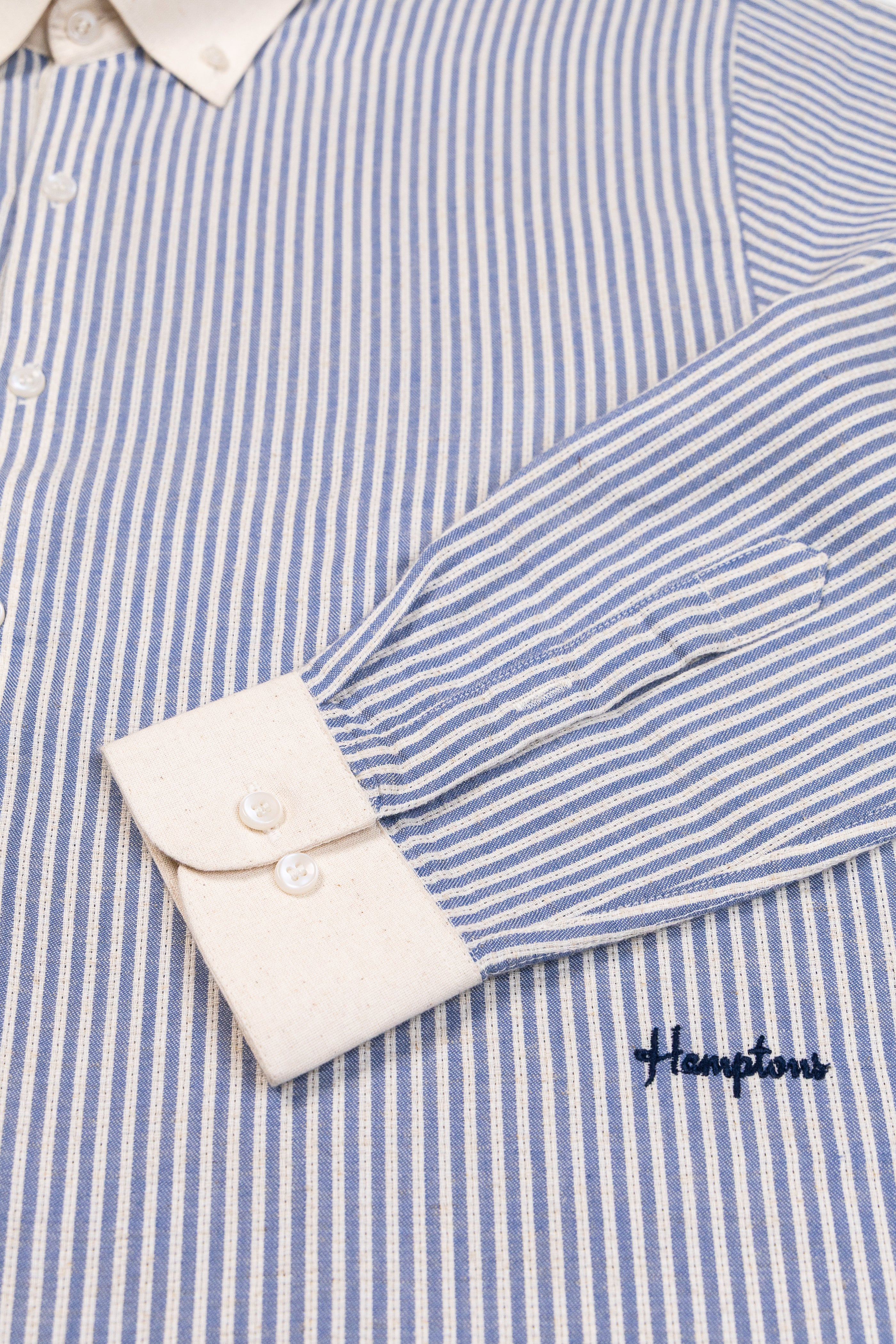 Regatta Stripe Oxford- Contrast Collar Shirt