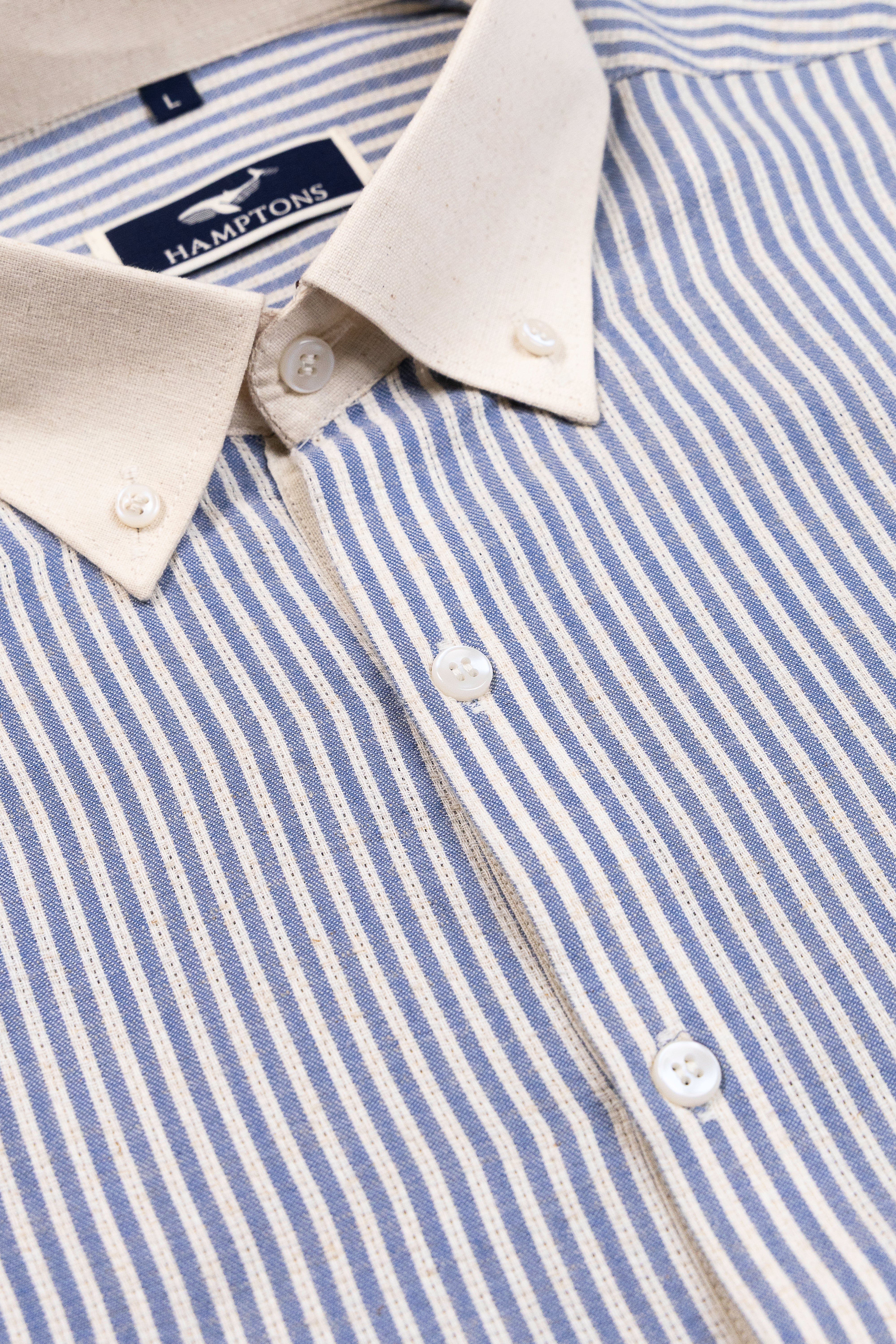 Regatta Stripe Oxford- Contrast Collar Shirt