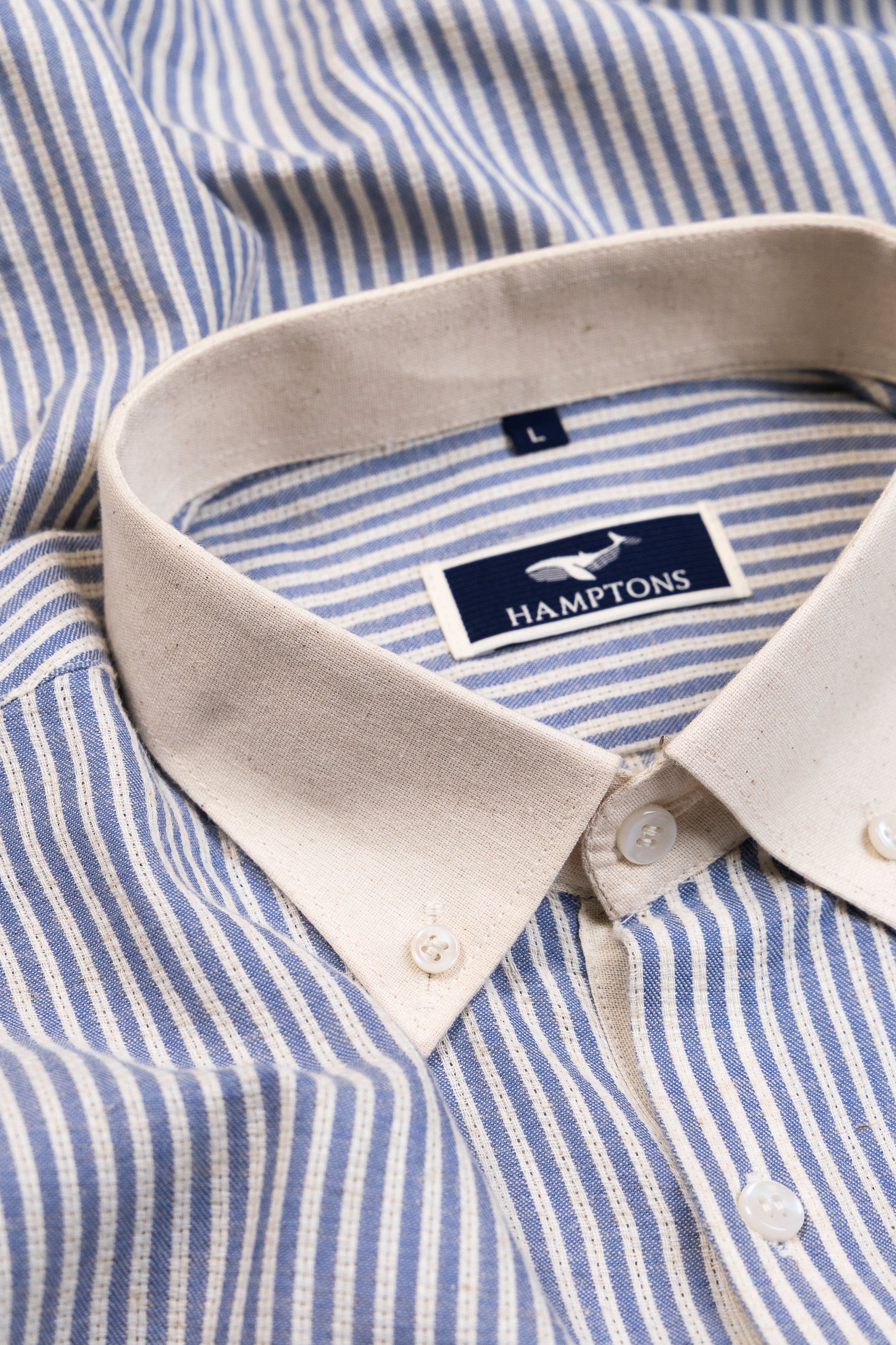 Regatta Stripe Oxford- Contrast Collar Shirt