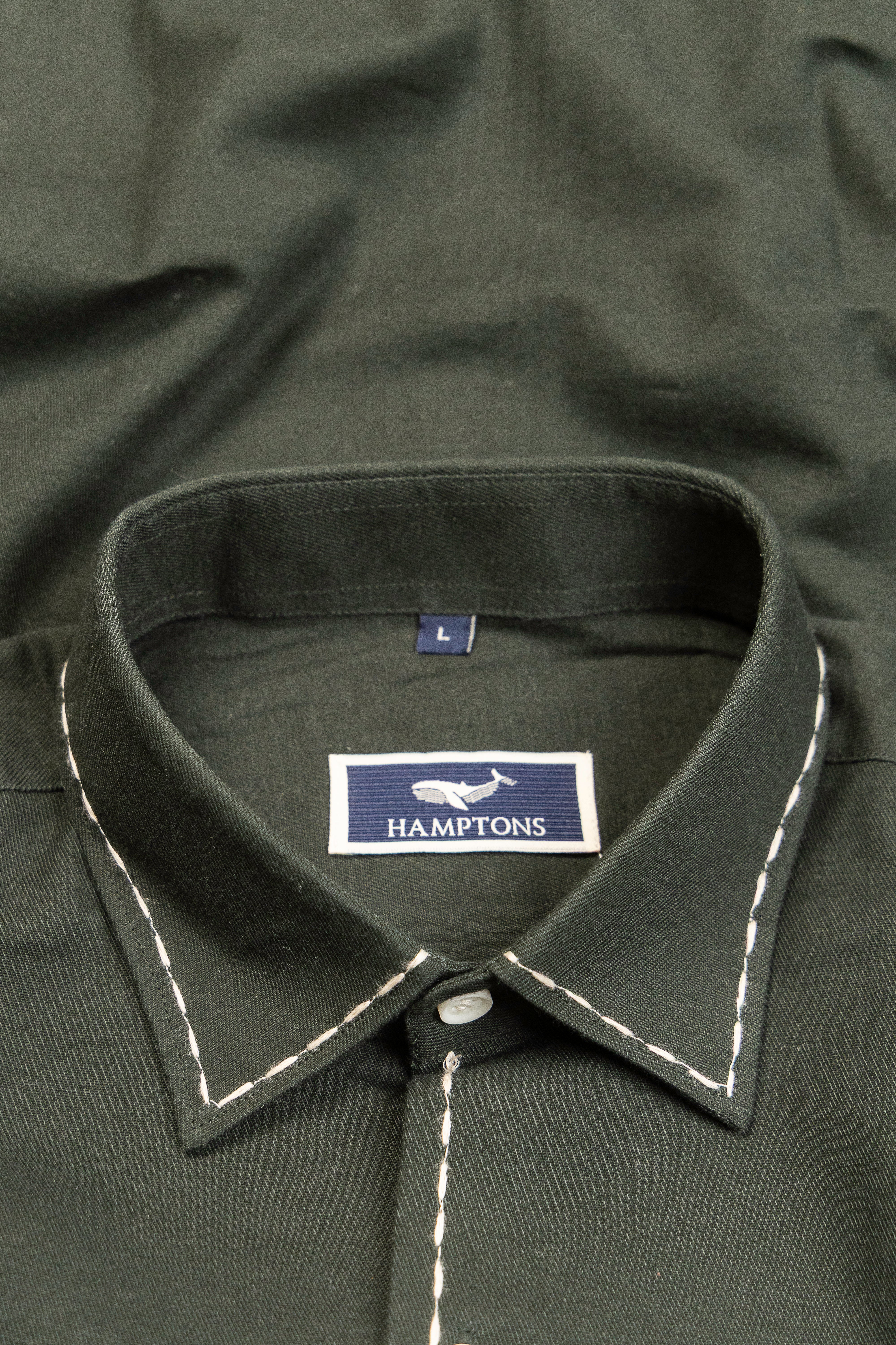 Evergreen Cotton– Spread Collar And Bouble Pocket Shirt
