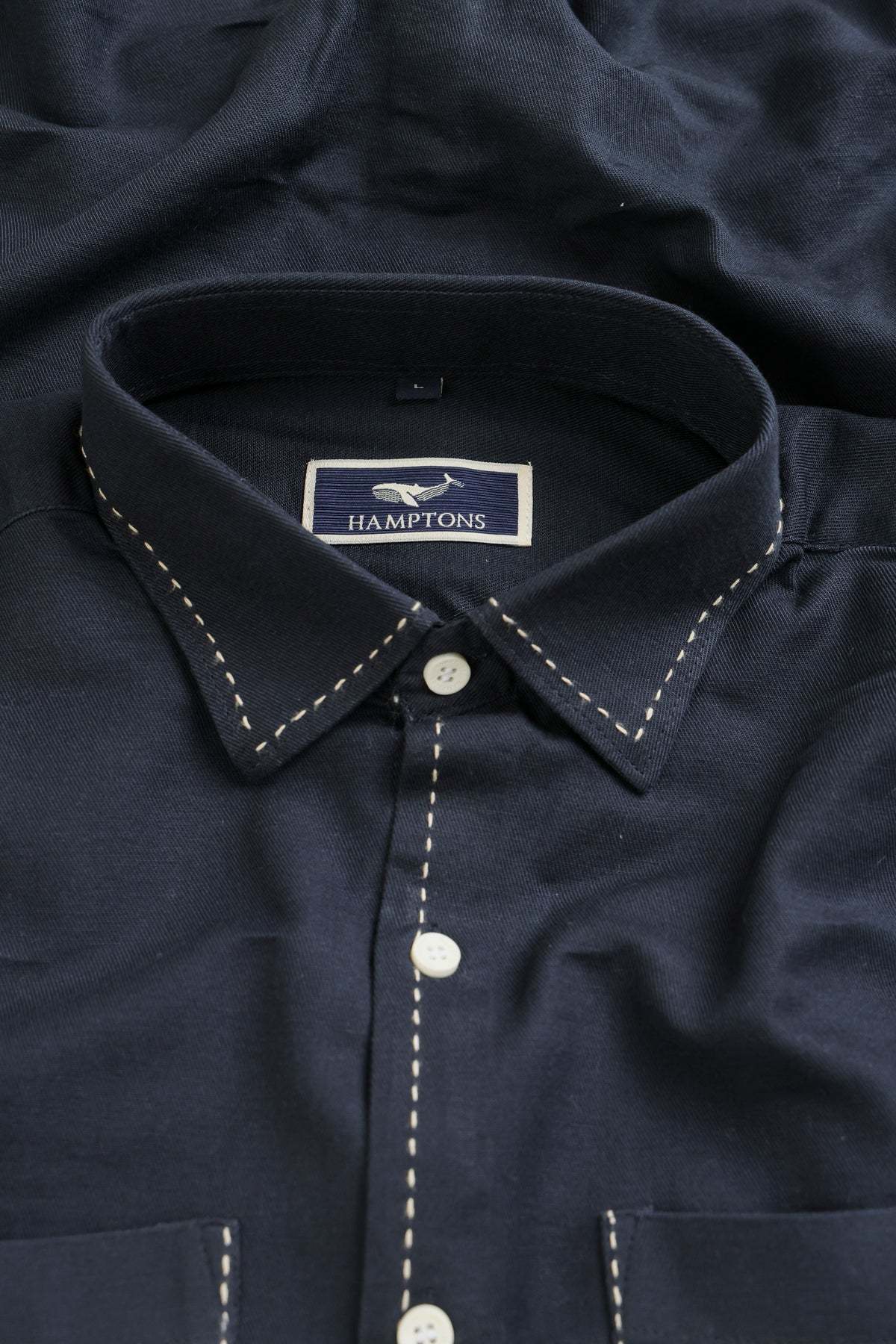 Midnight Blue – Chawal Takka with Double Pocket Shirt