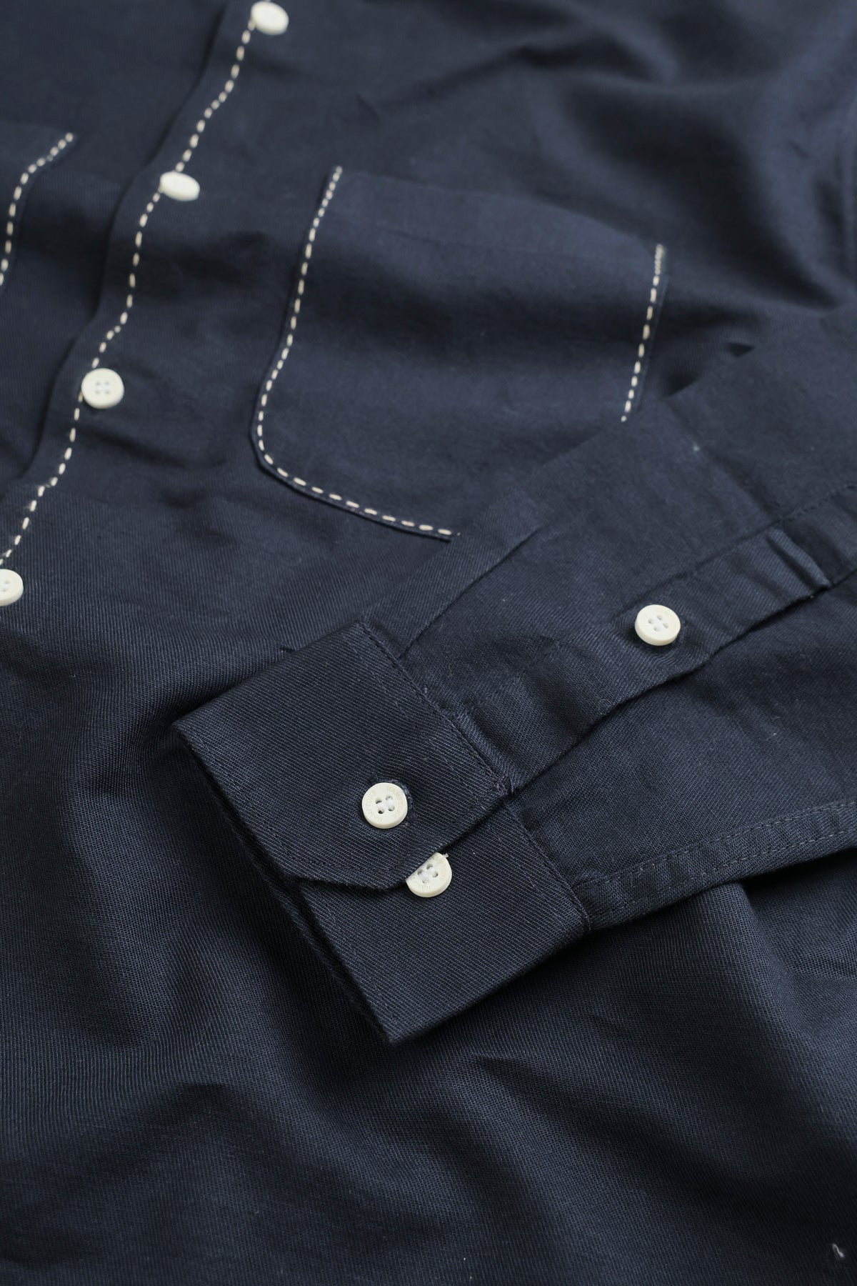 Midnight Blue – Chawal Takka with Double Pocket Shirt