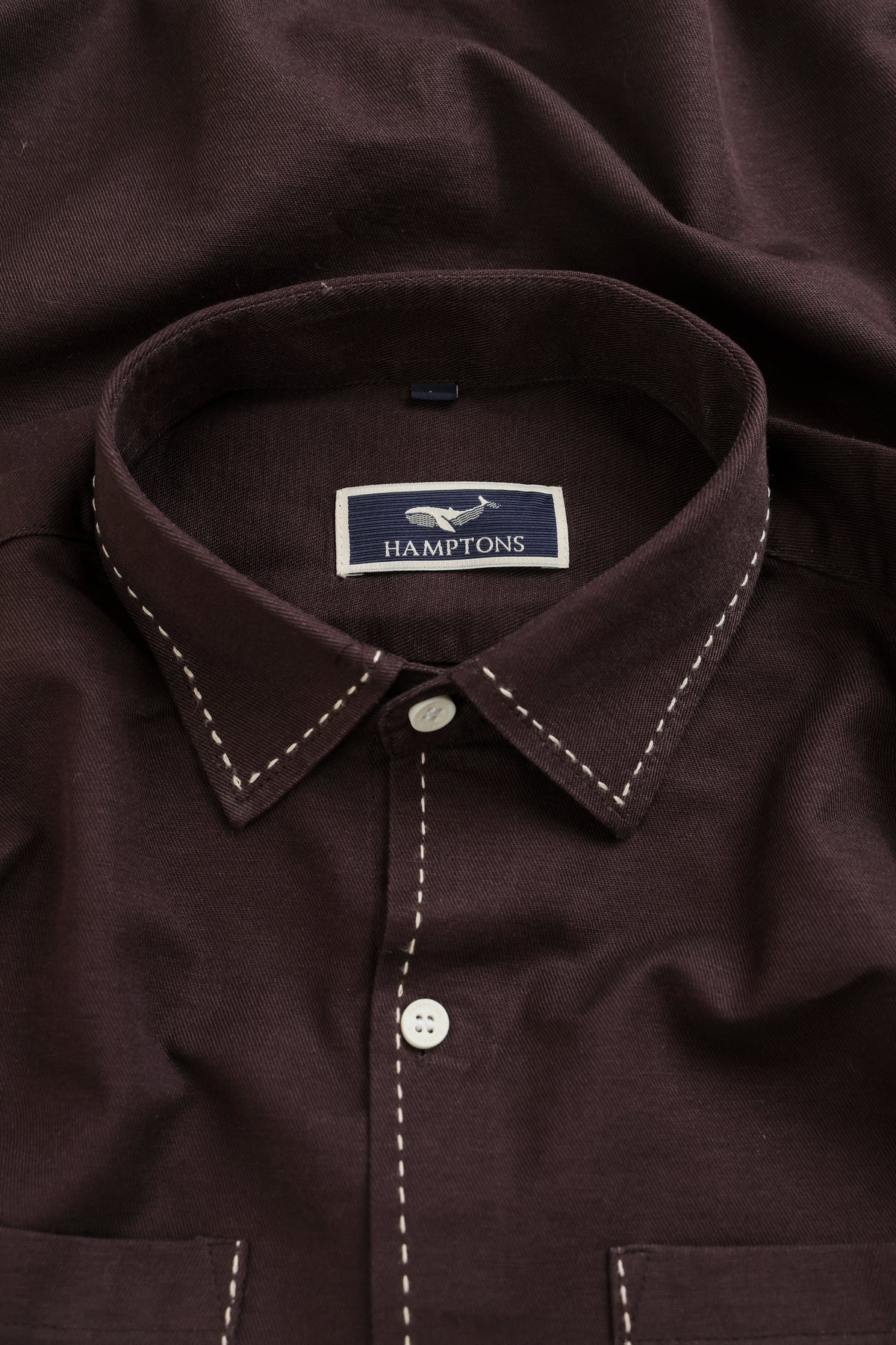 Plum Maroon – Chawal Takka with Double Pocket Shirt