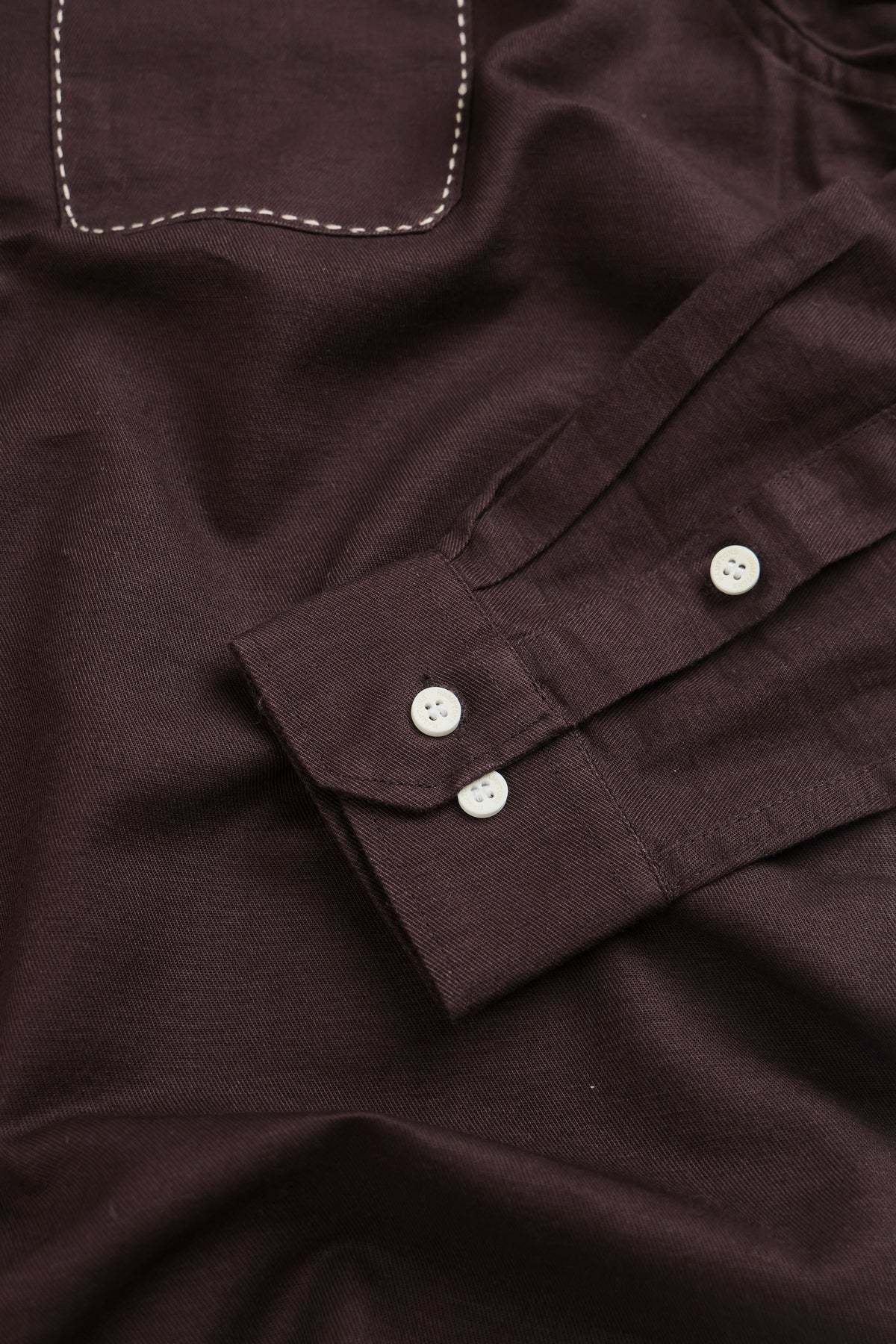 Plum Maroon – Chawal Takka with Double Pocket Shirt