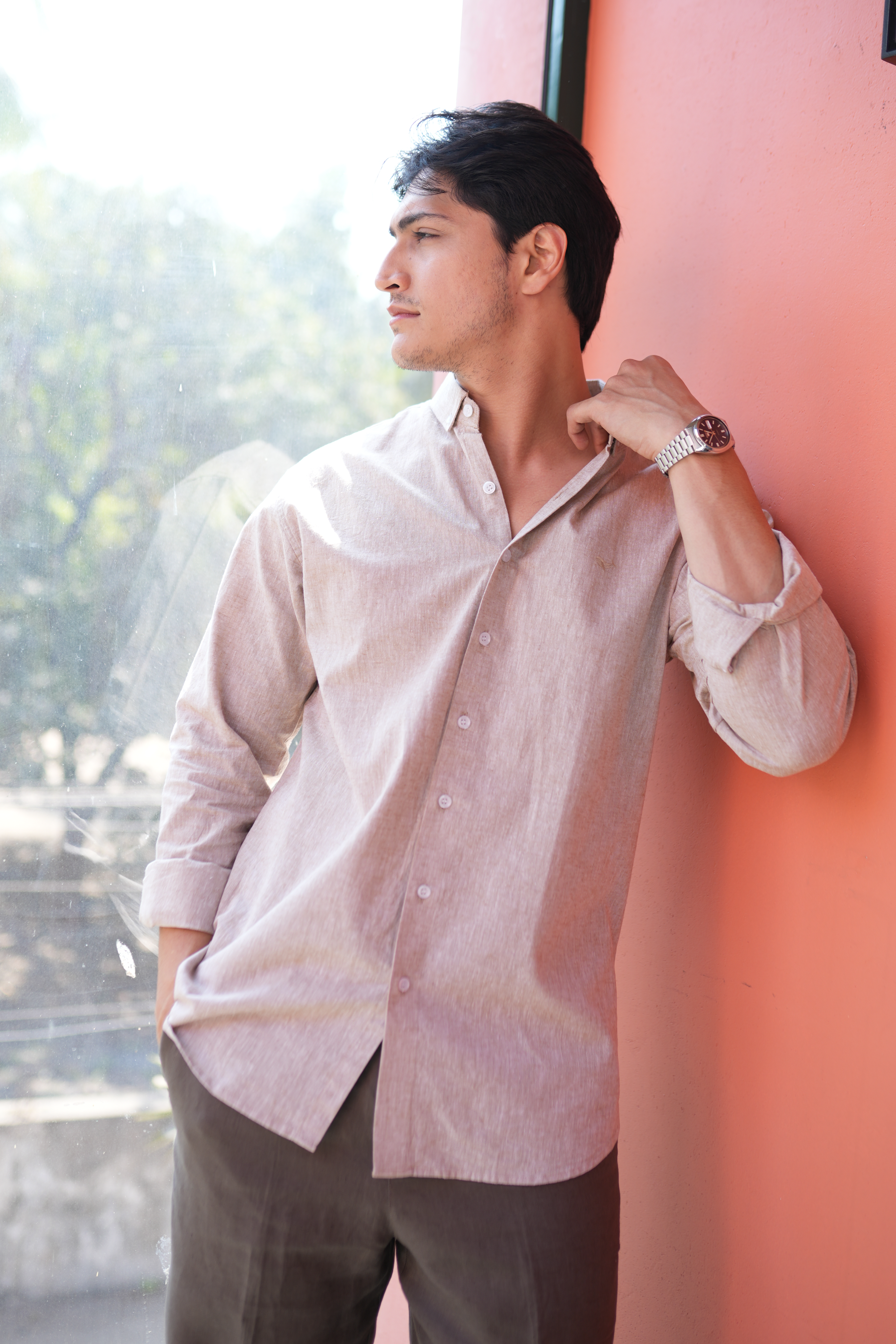 Tulum Brown Linen Shirt