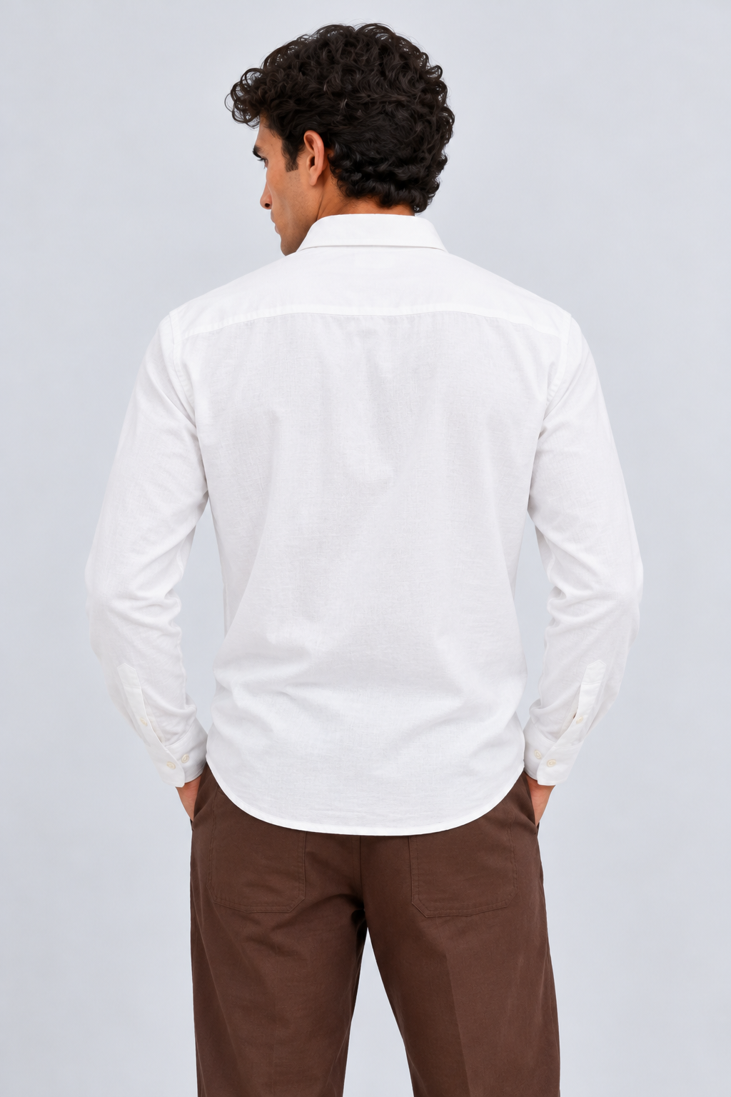 Internet's Viral Cotton Regular Fit White Embroidery Shirt
