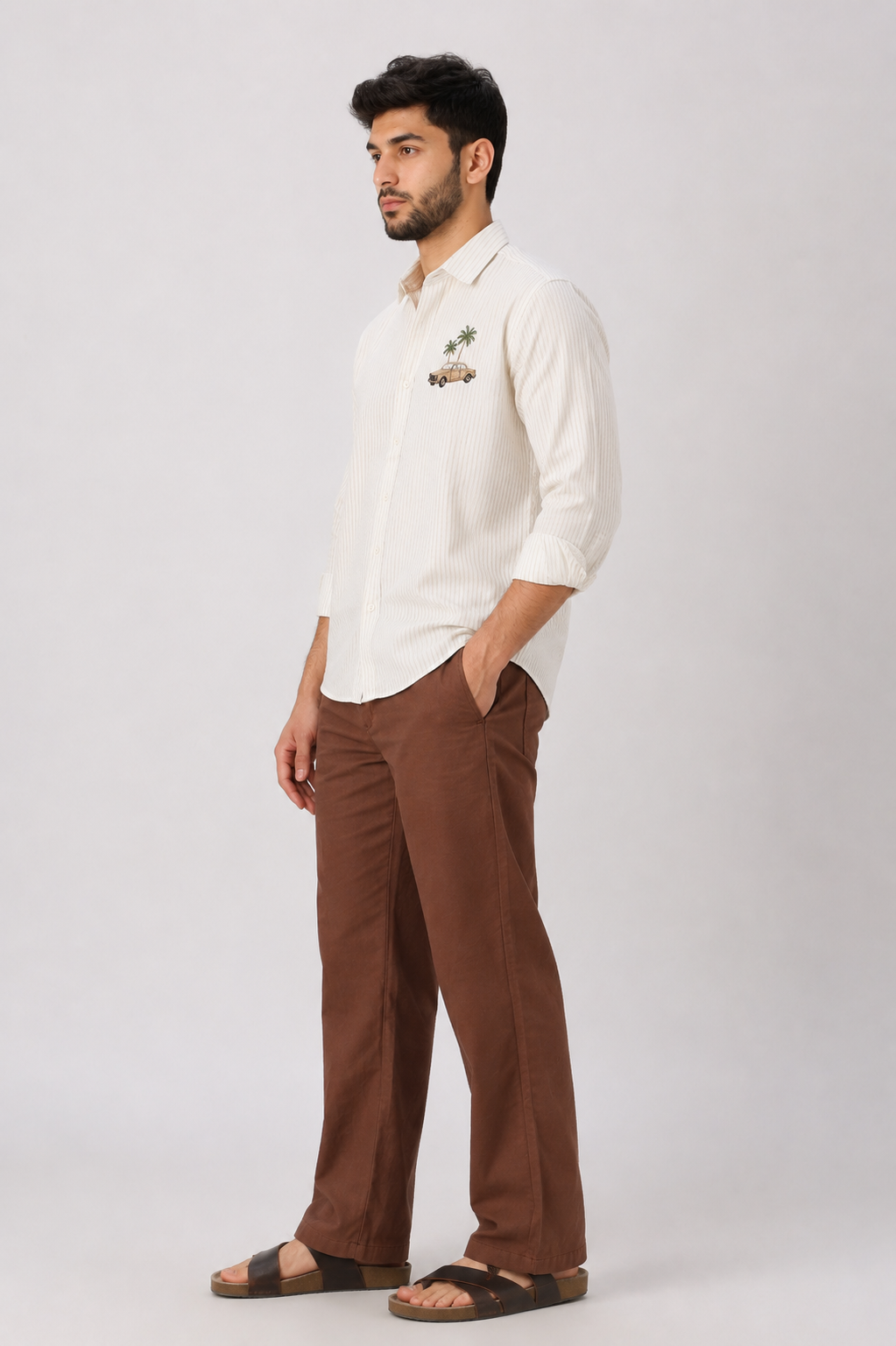 Brown & Khaki 100% Cotton Co-ordinated Outfits for Men