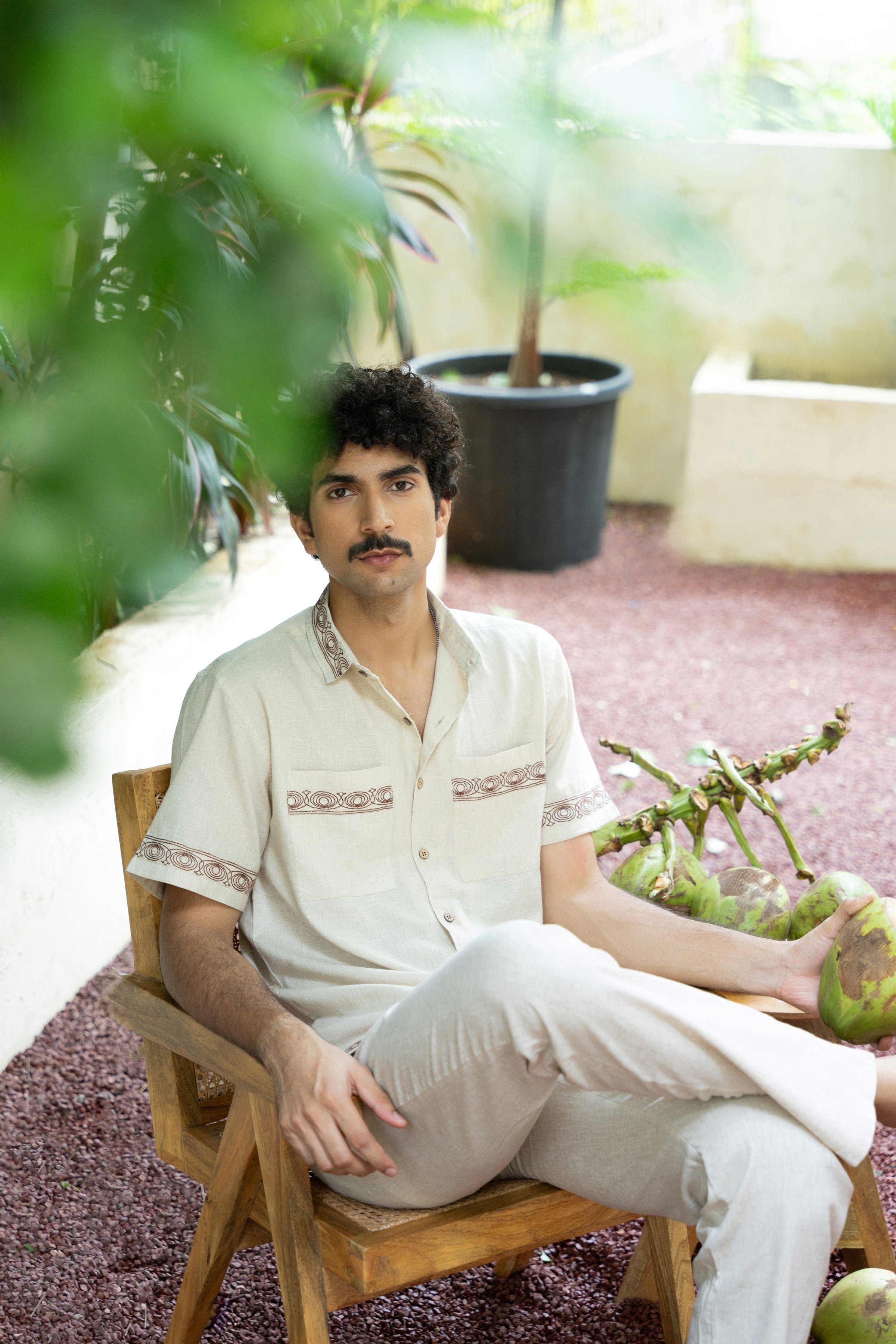 Angel Linen Shirt | Hampton's Print main image 1
