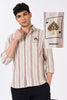 Ace of Spades Cotton Regular Fit Pink Embroidered Shirt