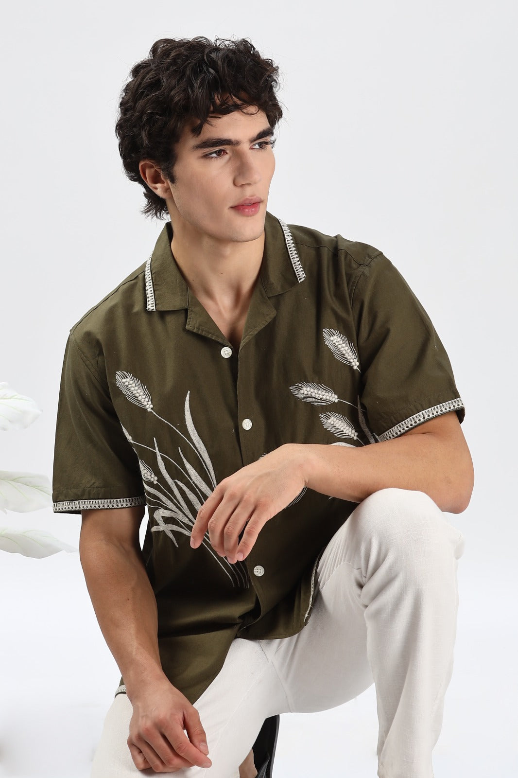 Houston Barley Embroidery Shirt