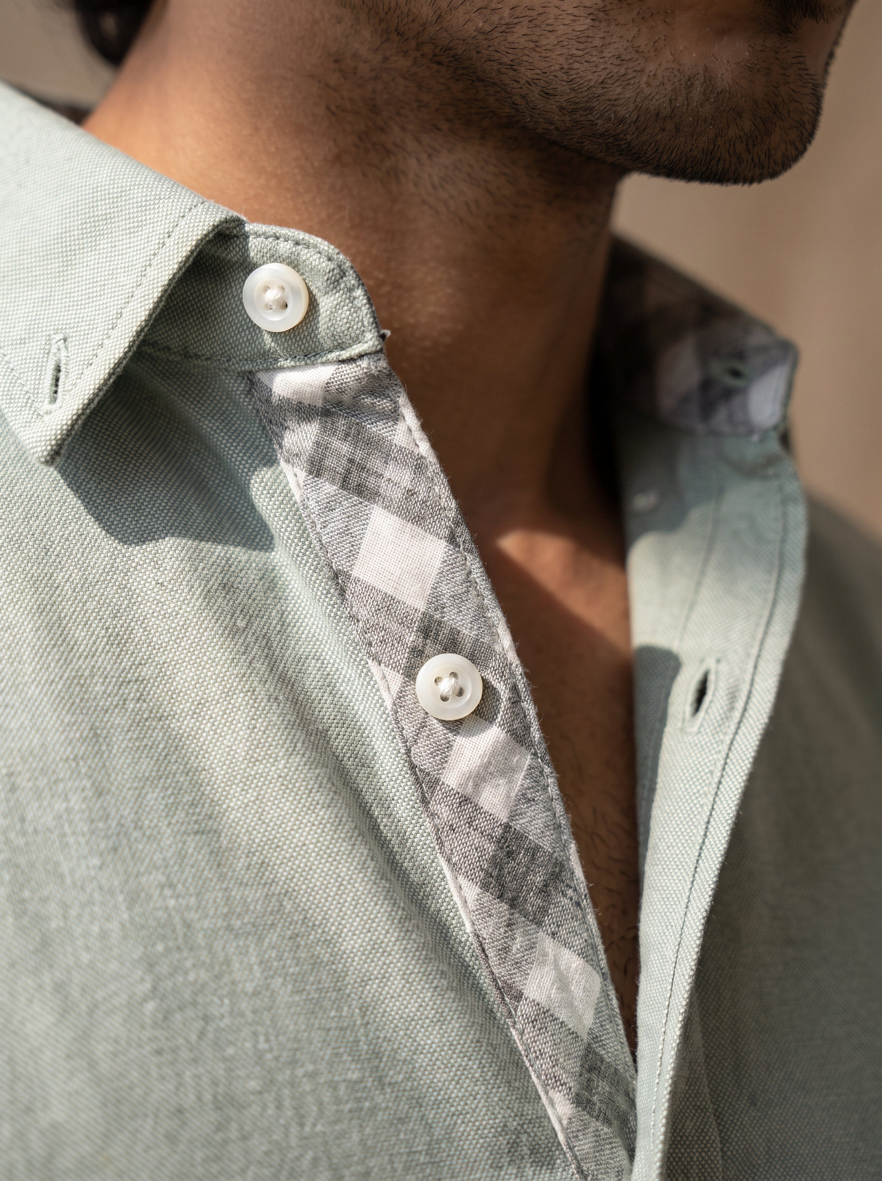 Everyday Tailored Oxford- Broad Collar Button Placket Shirt