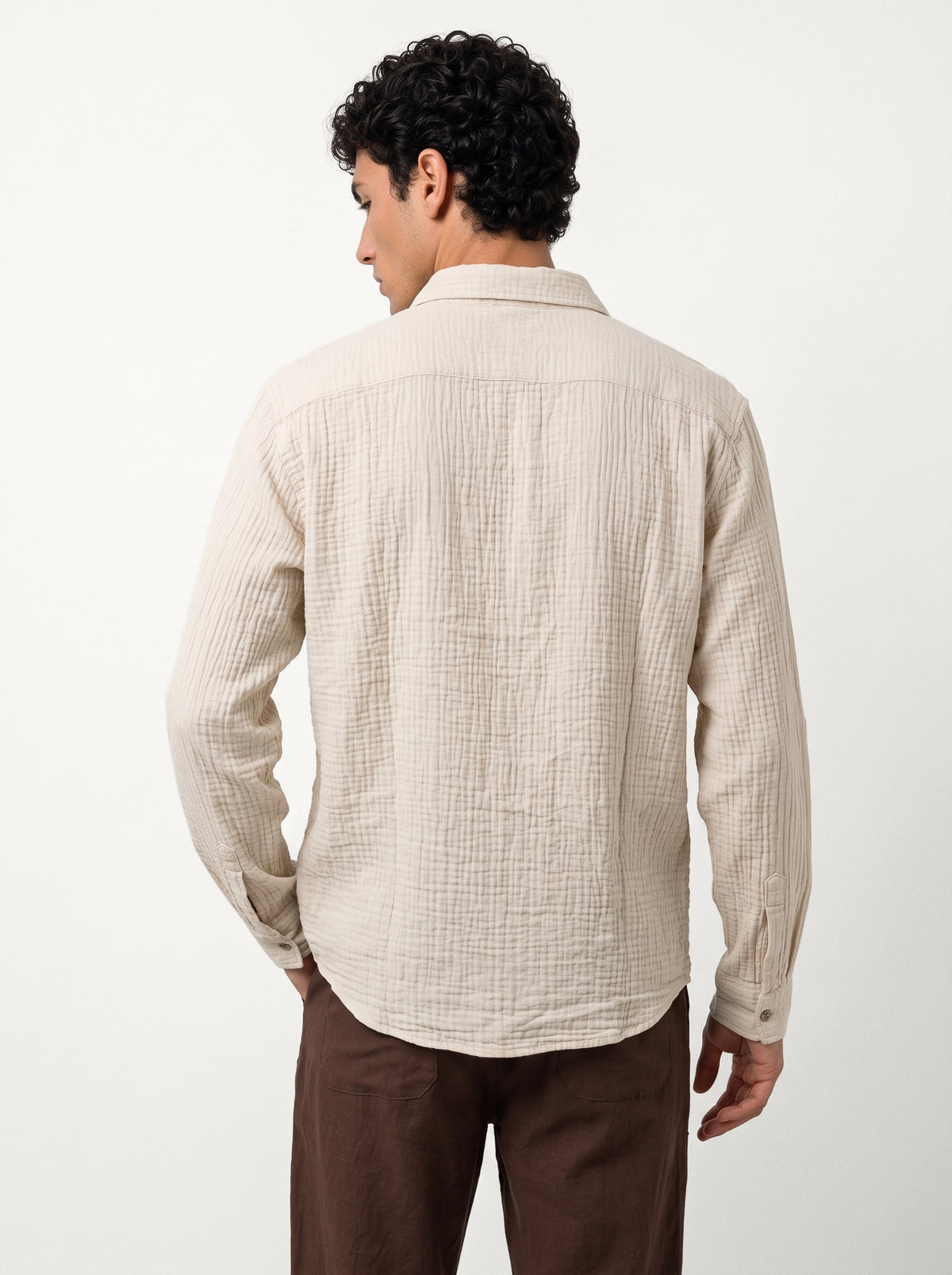 Ajmer Sandstone Double Cloth 100% Cotton Shirt
