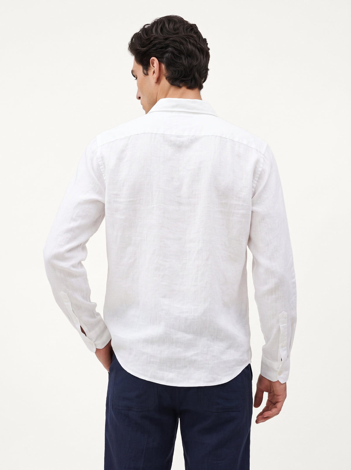 Kayak Playing Cotton Regular Fit White Embroidery Shirt